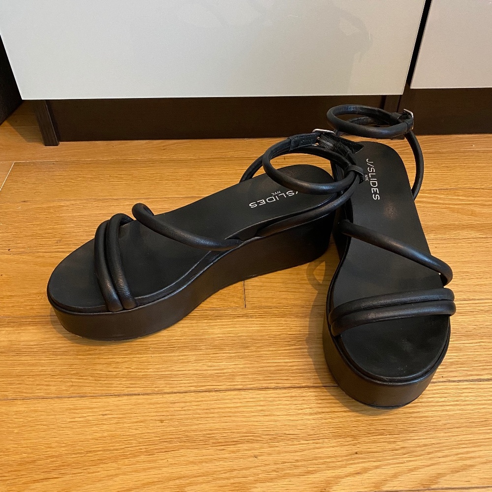 J/Slides Quilted Platform Sandal